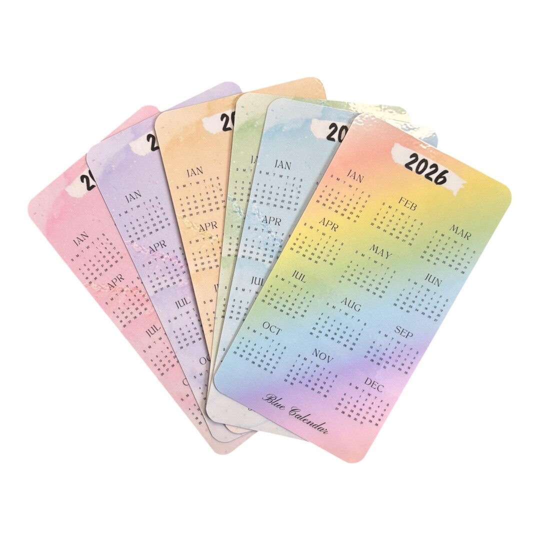 A6 2026 Cream Marble Calendar Insert: Monthly Planner Card - Etsy