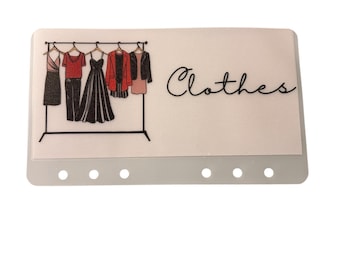 Clothes Budget A6 Wallet – Matt Vellum Cash Envelope