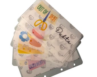 Debt Payoff Vellum Wallet | Cash Stuffing Budget Envelopes for Debt-Free Journey