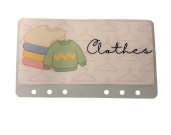 Clothes Budget A6 Wallet – Matt Vellum Cash Envelope