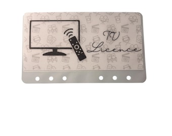 TV Licence A6 Budget Wallet | Vellum Cash Stuffing Envelope