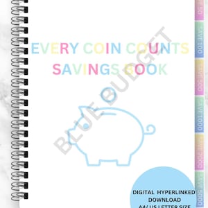 Digital Savings Challenge Book: Interactive iPad Budget Tracker (A4 PDF Download)
