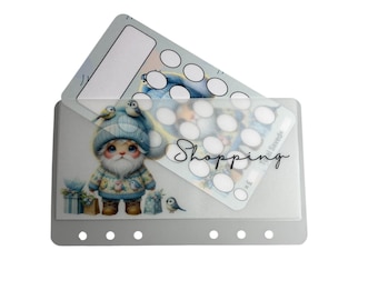 Personalised Gnome Birds Wallet and Matching Write your own Tracker word