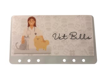 Vet Bills Savings Wallet | Pet Emergency Fund Vellum Envelope