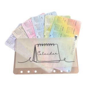A6 Binder Calendar Insert 2026 – Mini Monthly Planner Card