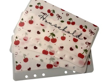 Personalised Cherry wallets pack of 3 and matching Empty Trackers