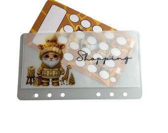 Personalised Gnome Giraffe Wallet and Matching Write your own Tracker word