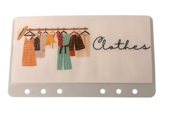 Clothes Budget A6 Wallet – Matt Vellum Cash Envelope