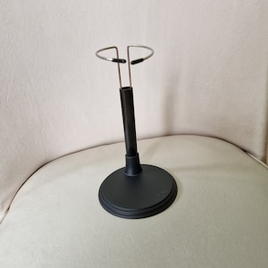 Economy Doll Stand for 30cm - 35cm or 11 - 13 Inch Doll. Black Doll Stand.