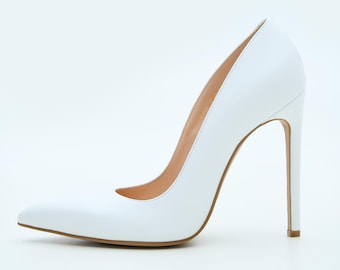 white wedding shoes