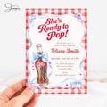 She’s Ready to Pop Baby Shower Invitation, Soda Pop Baby Shower Invite, Cola Baby Shower Card, Red Gingham Baby Shower Template product logo