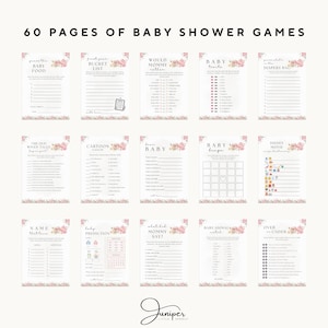 Editable A Baby Is Brewing Baby Shower Games, Tea Party Baby Shower, Pink Floral Baby Shower, Whimsical Tea Games & Answer Baby Shower Set