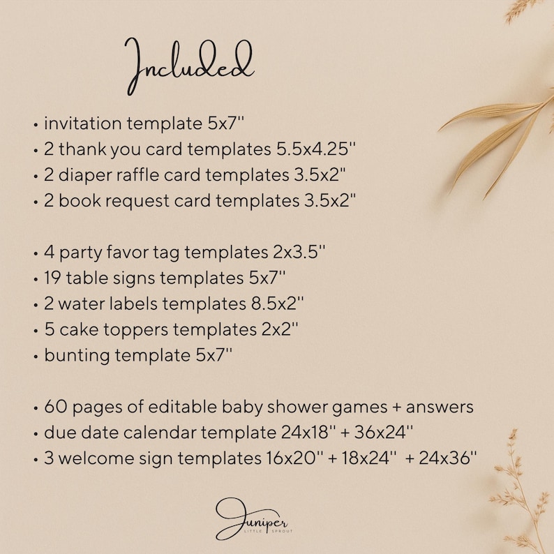 Detailed Items