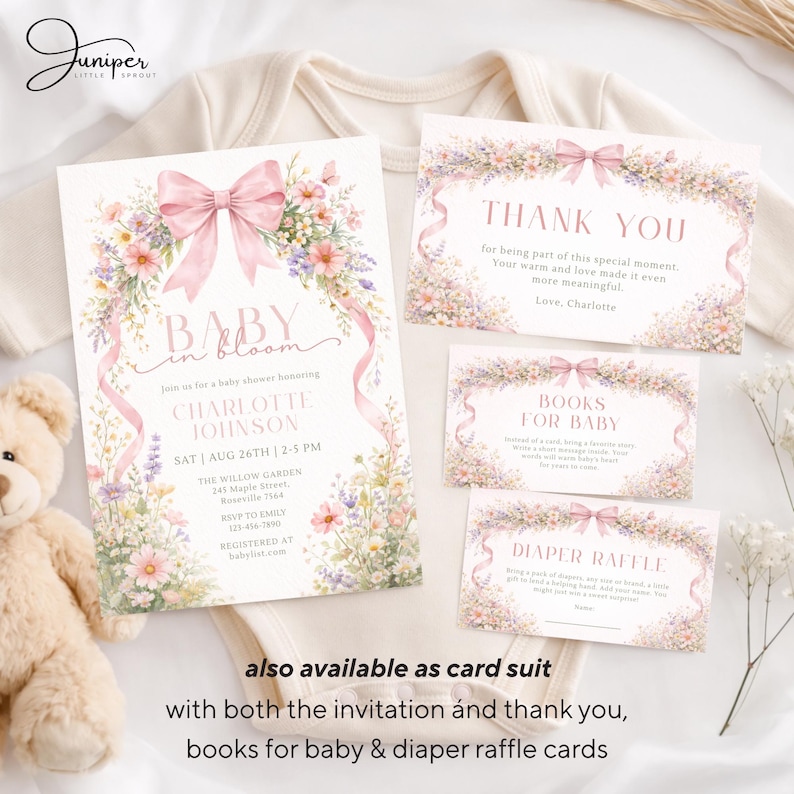 Find More Wildflower Baby Card Suit In My Shop