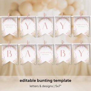 Baby in Bloom Baby Shower Bundle, Wildflower Baby Shower Decorations, Spring Garden Baby Shower Cards, Custom Flower Baby Shower Party Set