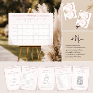 Baby in Bloom Baby Shower Bundle, Wildflower Baby Shower Decorations, Spring Garden Baby Shower Cards, Custom Flower Baby Shower Party Set