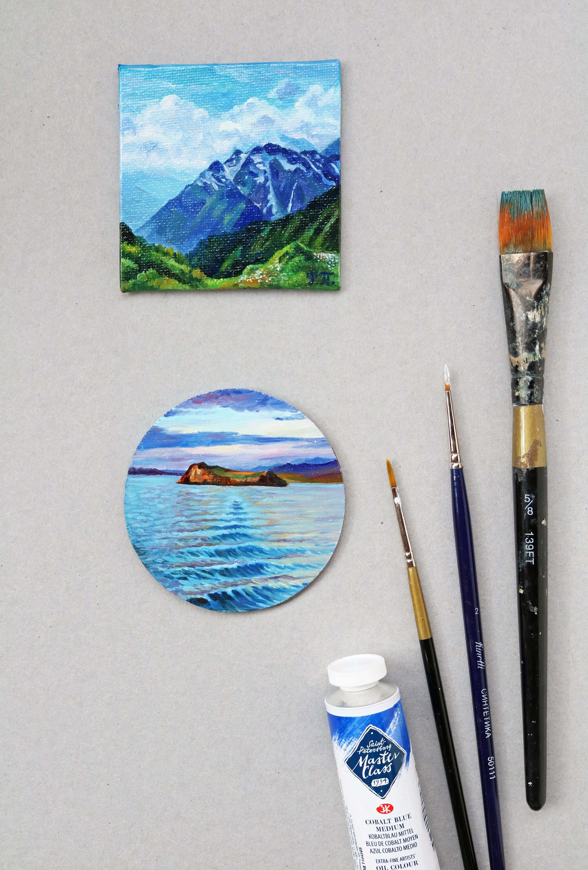 Custom miniature oil painting from your photo tiny commision Etsy