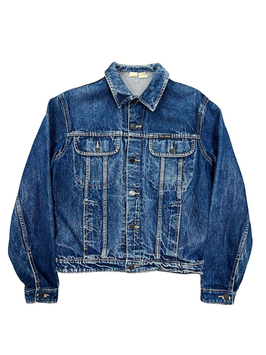 Rica Lewis Washed Denim Jacket - XS to S - Etsy Rica Lewis Washed Denim Jacket - XS to S - Etsy