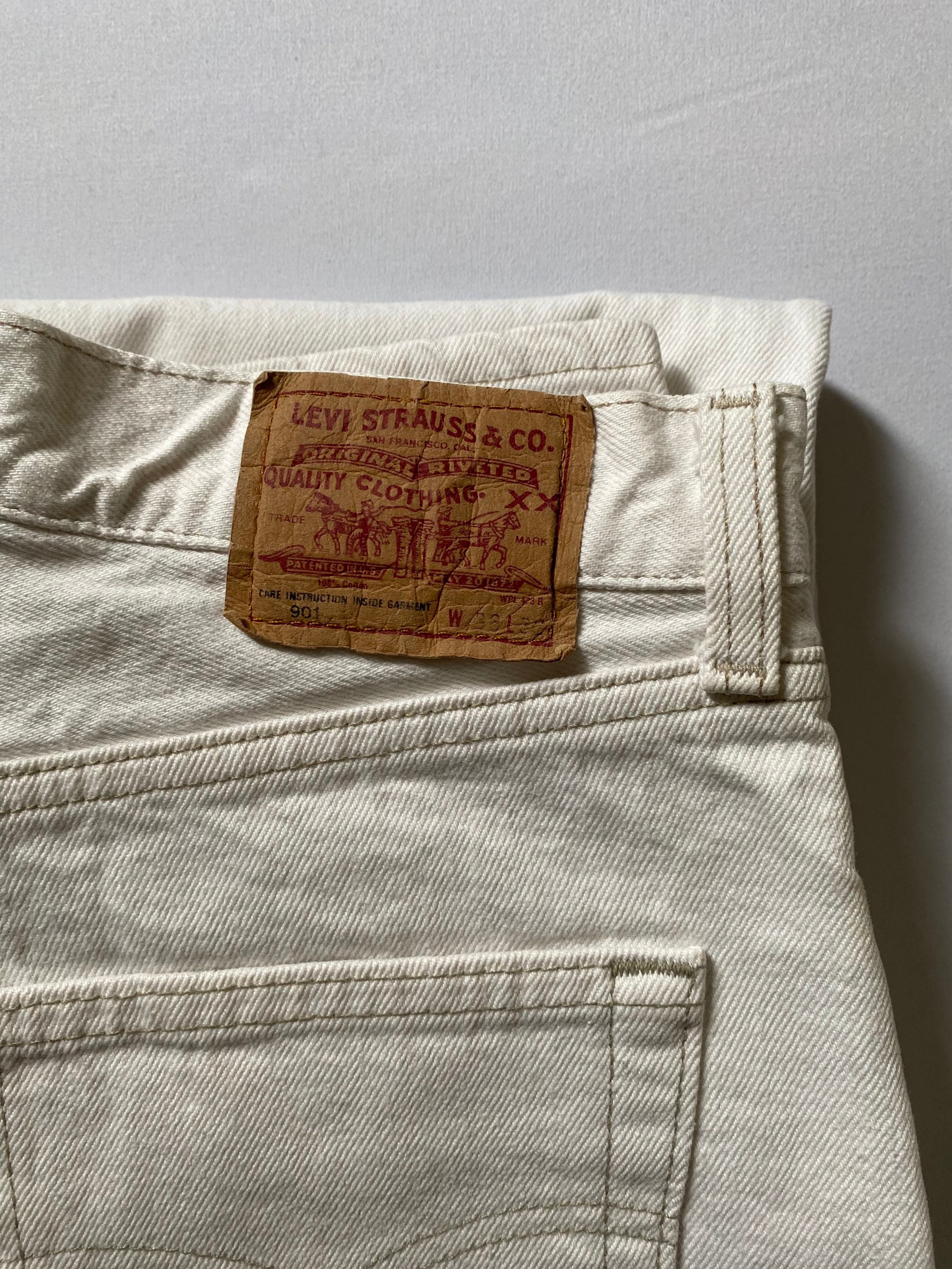 Authentic jeans 901 vintage cream 33/33 | Etsy