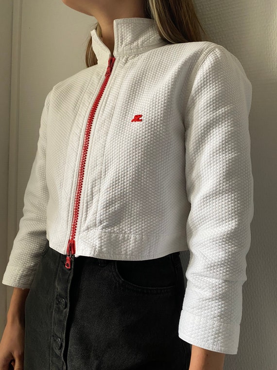 Rare short jacket Vintage Courrèges // Size S