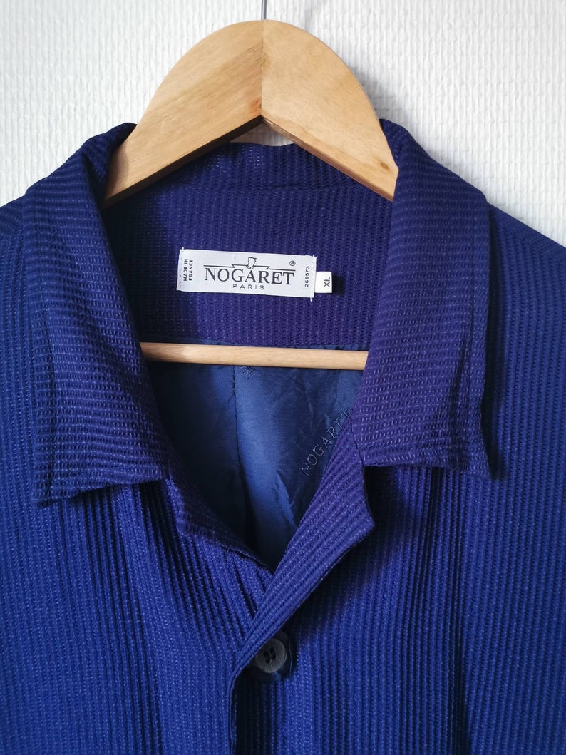 M to XL Vintage blue ribbed shirt
