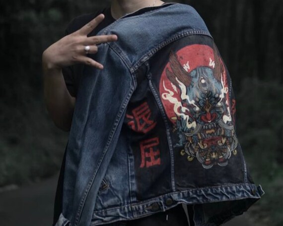 Custom Handpainted Clothes Denim 