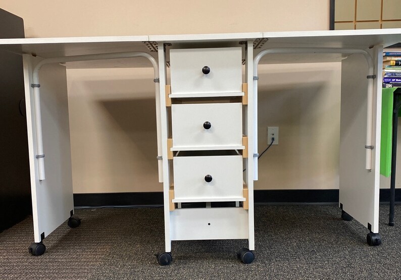 Cutting & Craft Table With Drawer Storage Etsy