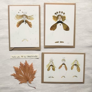 Engelpostkarten, Engelkartenset, Weihnachtskarten, Engelillustration, Schutzengel