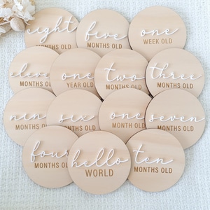 Disques d'événements marquants pour bébé Cartes d'âge de bébé Disques d'événements marquants mensuels pour bébé Cadeau de baby shower Événements marquants pour nouveau-né Disque de faire-part de bébé Accessoire photo pour bébé