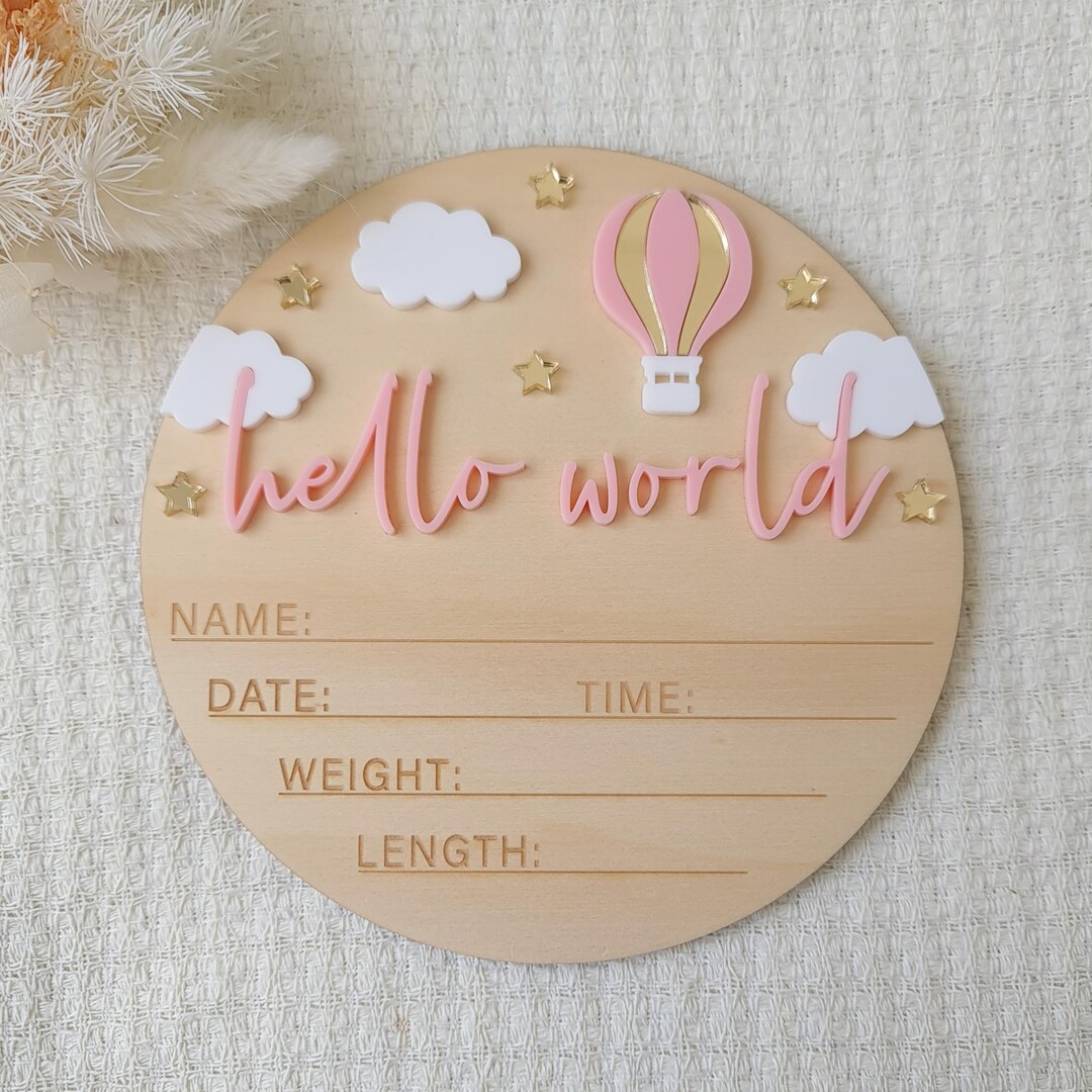 Baby Announcement Plaque Newborn Photo Prop Newborn Announcement — free download