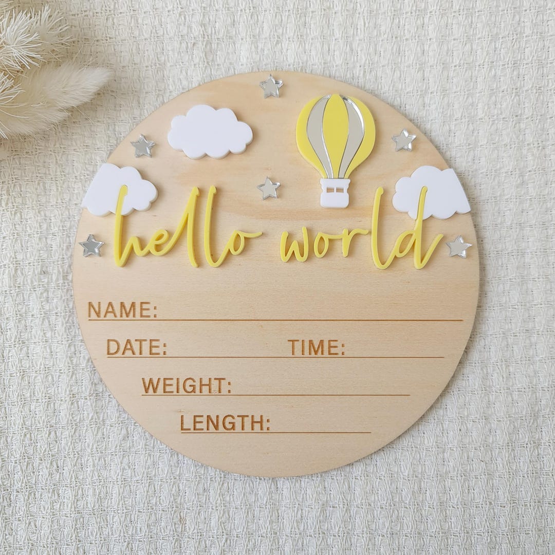 Baby Announcement Plaque Newborn Photo Prop Newborn Announcement — free download