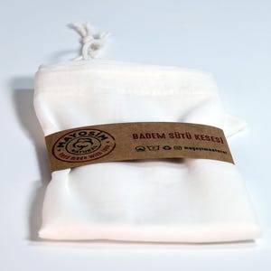 Reusable cotton nut milk bag