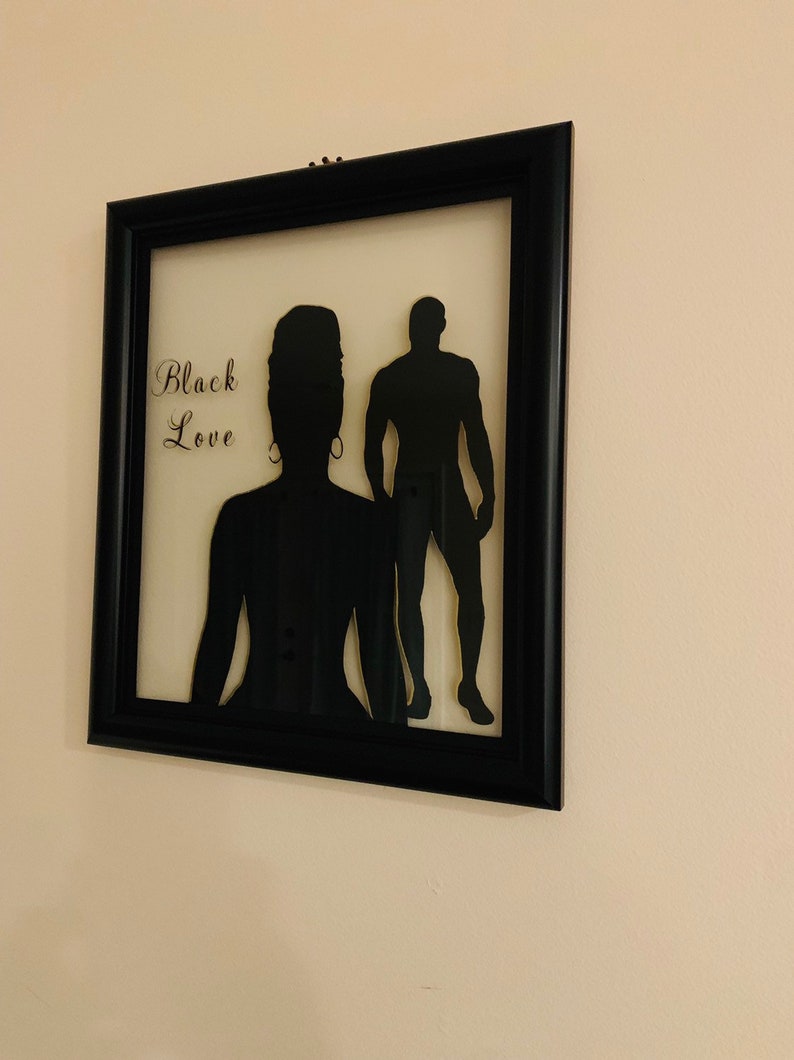 One of a Kind Black Love Wall Art Wall Art African American Etsy