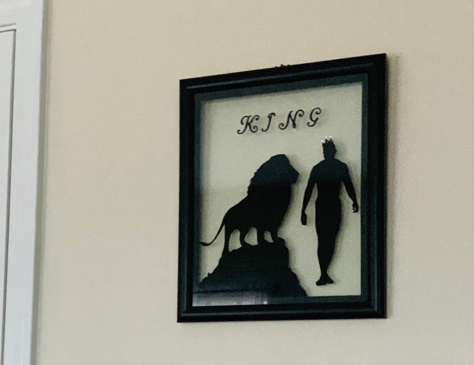 African American King Wall Art 11x13 Black Float Frameblack Etsy