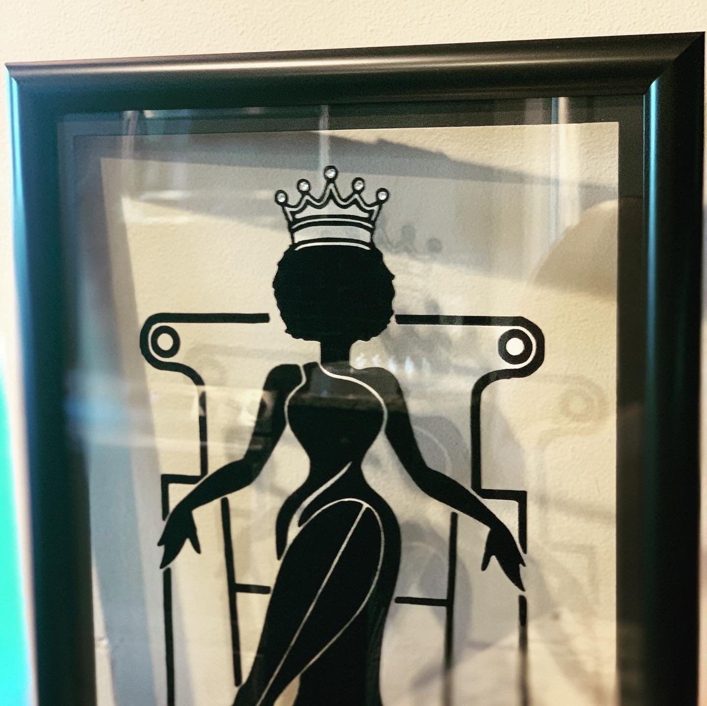 African American Wall Art Black Queen Wall Art 11x13 Black Etsy