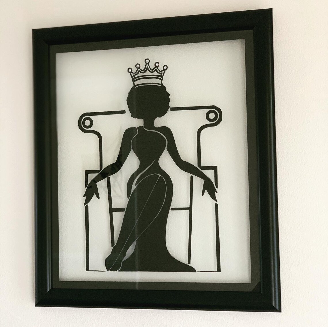 African American Wall Art Black Queen Wall Art 11x13 Black Etsy