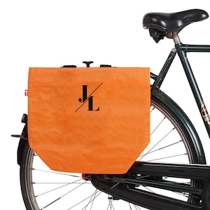 Fahrradtasche Personalisiert Unisex Radtasche für Radfahrer Praktische Recycling-Einkaufstasche Individueller Aufdruck 45spaces Bild 1