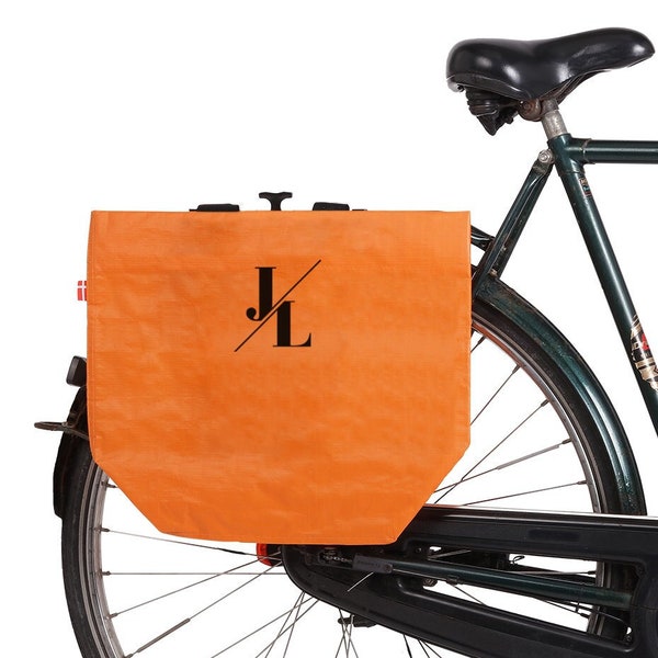 Fahrradtasche - Personalisiert - Unisex Radtasche für Radfahrer - Praktische Recycling-Einkaufstasche - Individueller Aufdruck - 45spaces