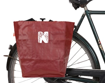 Fahrradtasche Initial Buchstabe Monogramm - Personalisiert - Leichte Einkaufstasche Radfahrer - Coole Gepäcktasche Fahrrad Rad - 45spaces