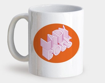 Lady Boss Slogan mug - Political lesbian feminism LGBTQ+ Quotes, unique variations coffee tea mug cup gift idea hashtag metoo