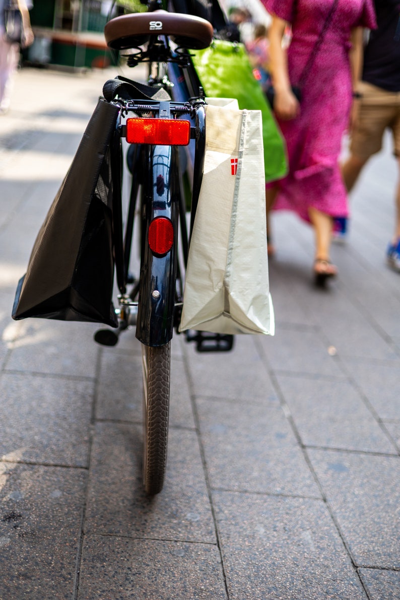 Fahrradtasche mit Botschaft Personalisiert Leichte Einkaufstasche Radfahrer Coole Gepäcktasche Fahrrad Rad 45spaces Bild 7