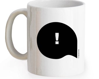 Satzzeichen Freche Slogan Tasse, Bürotasse Tee Kaffee Tasse Becher mit Ansage, Geschenk Lehrer-in Erzieher-in Geburtstagsgeschenk, 45spaces