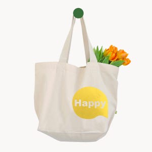 XL Canvas Tasche Statement Spruch Personalisiert - Individueller Druck in vielen Farben - Große Einkaufstasche - MissesMueller