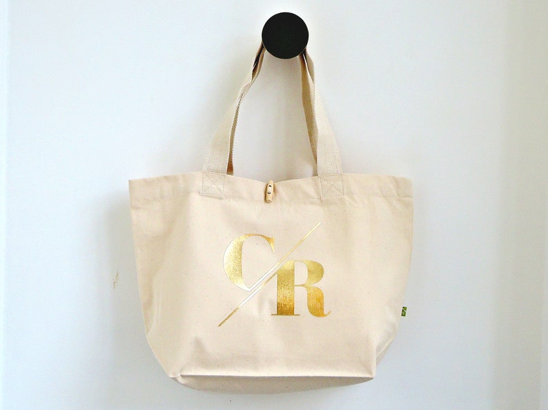 XXL Shopper Personalisiert Geschenk Tasche mit Monogramm Extragroß Initial in vielen Farben Geburtstagsidee Tochter Schulanfang Bild 7