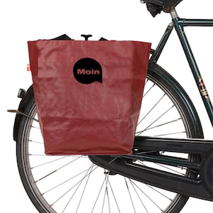 Bicycle bag with message - Personalized - Unisex shopping bag cyclist - Cool luggage bag bicycle bike - 45spaces