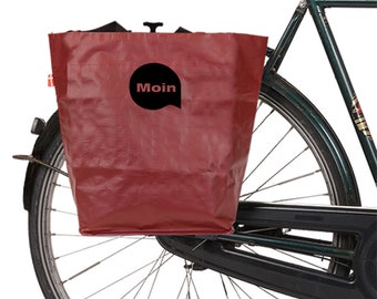 Bicycle bag with message - Personalized - Unisex shopping bag cyclist - Cool luggage bag bicycle bike - 45spaces