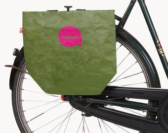Fahrradtasche mit Botschaft - Personalisiert - Unisex Einkaufstasche Radfahrer - Coole Gepäcktasche Fahrrad Rad - Misses Müller