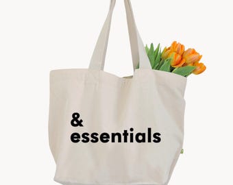 Essential Personalizable XXL Statement Canvas Shopper - Women's Gift Men's Gift - Misses Müller