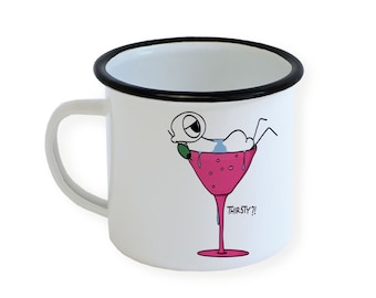 Martini Cocktail Emaille Tasse - Aus WandafulLife - Wandafulworld