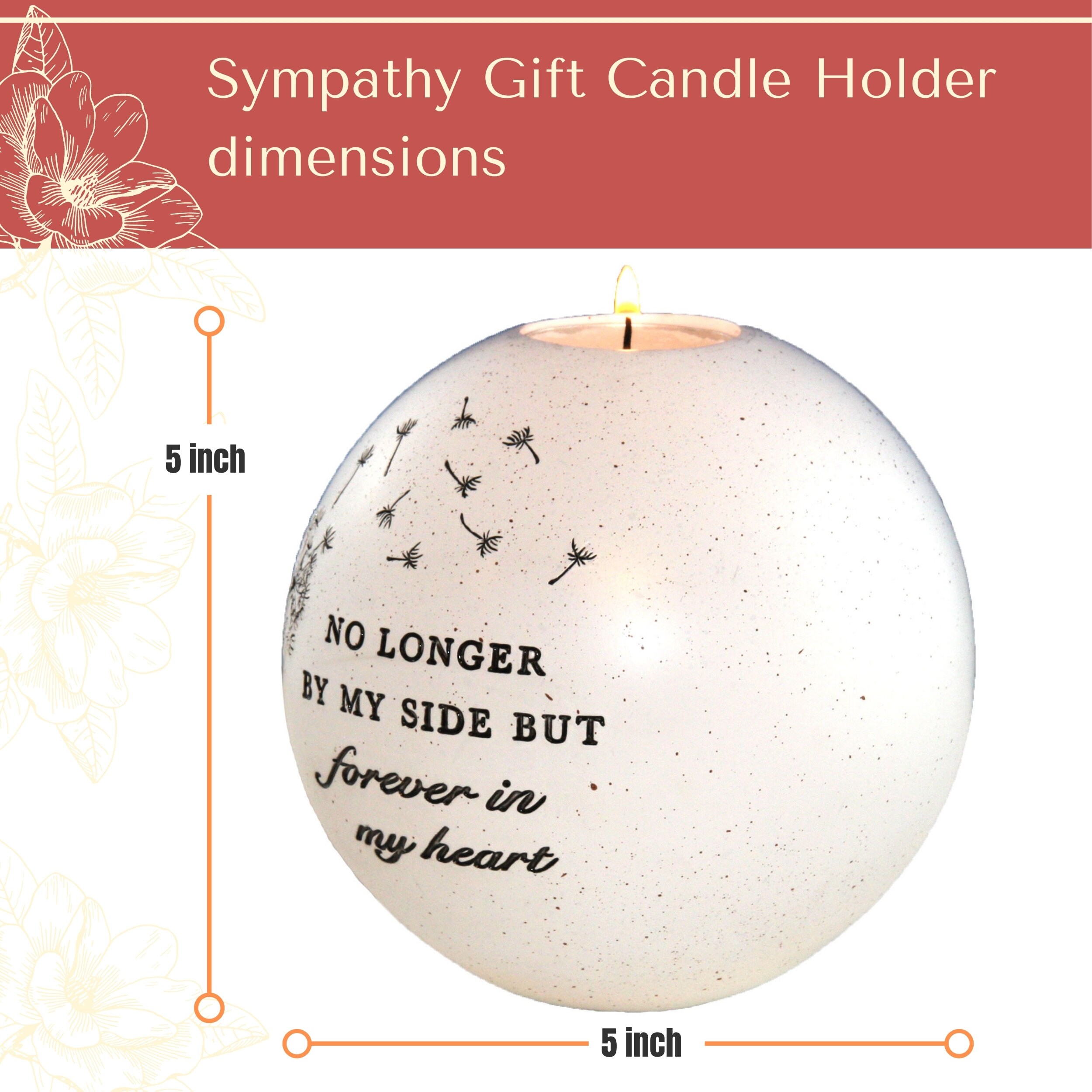 Sympathy Candle Memorial Candles for Loss of Loved One Tea Etsy
